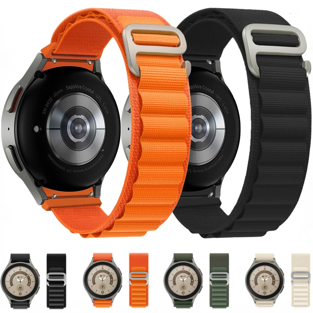 20mm Alpine Loop Strap for Samsung Galaxy Watch 5/4 44 40mm/5 Pro 45mm Nylon Loop Bracelet for Samsung Watch 4 Classic 46mm Band
20mm Alpine Loop Strap for Samsung Galaxy Watch 5/4 44 40mm/5 Pro 45mm Nylon Loop Bracelet for Samsung Watch 4 Classic 46mm Band