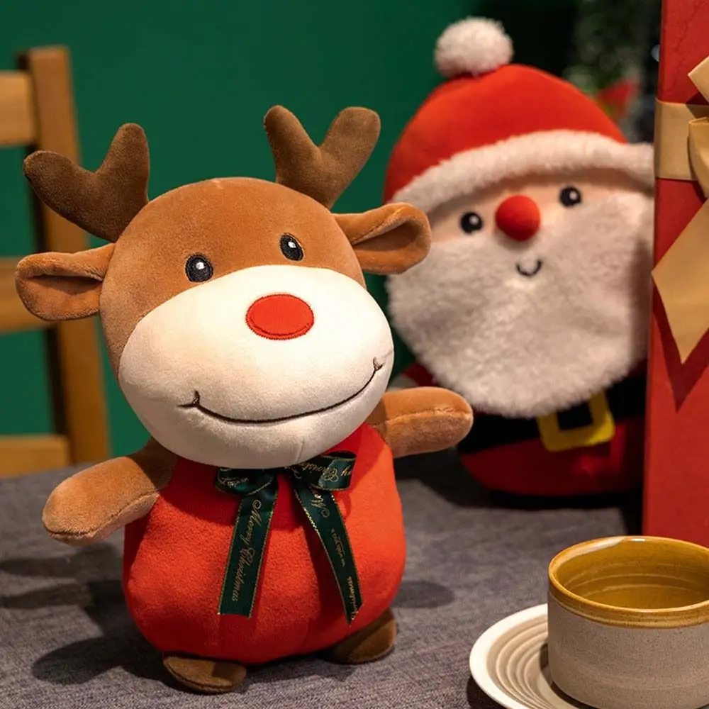 

Back Home Decoration Snowman Ornaments Santa Claus Stuffed Toy Animal Doll Christmas Elk Plush Toy Deer Plush Doll