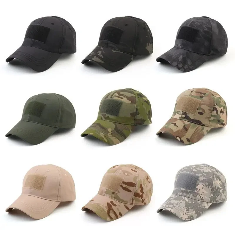 

1PCS Military Baseball Caps Camouflage Tactical Army Soldier Combat Paintball Adjustable Summer Snapback Sun Hats Men Women