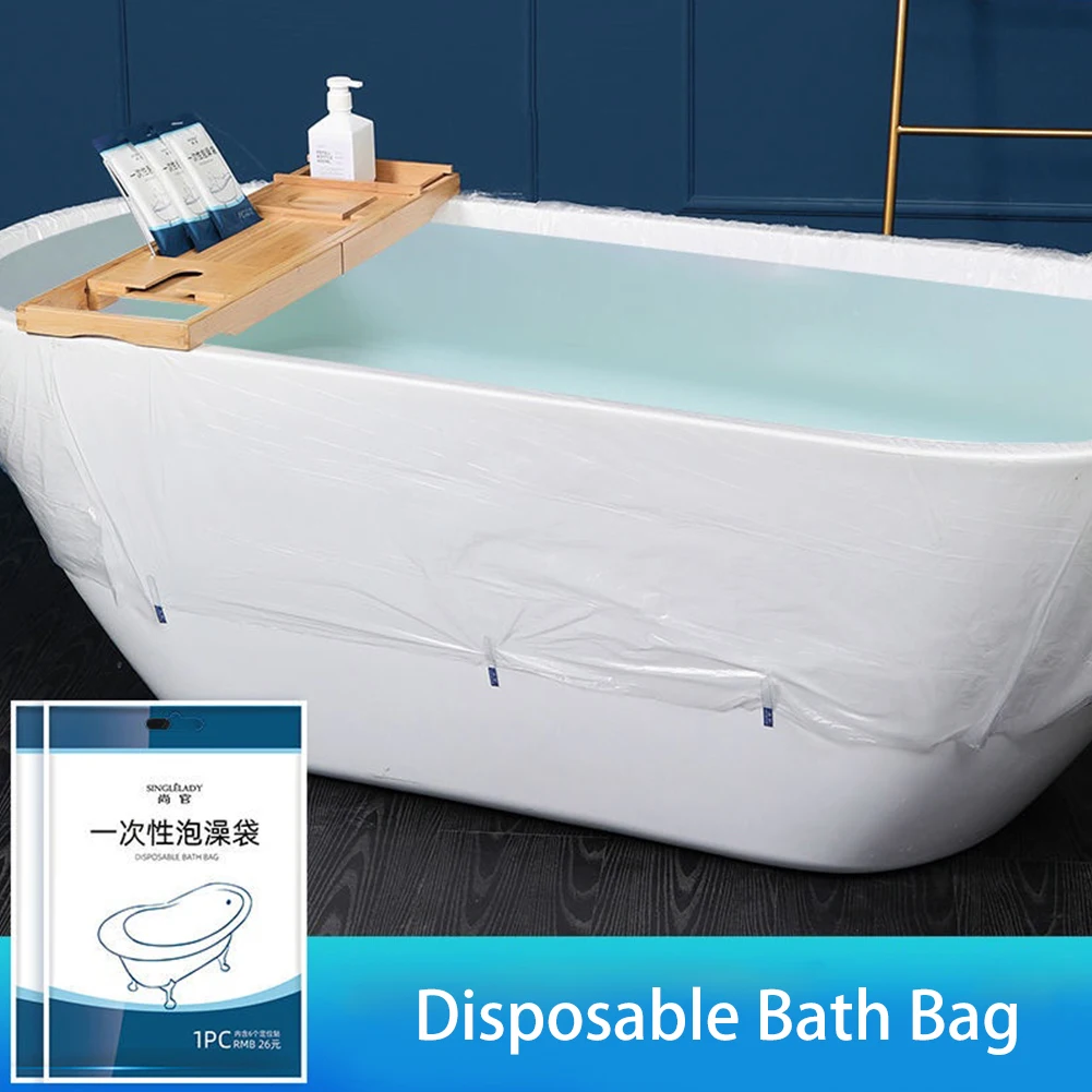 Bath Bag Disposable Bath Bag Bathtub Extra Thick HDPE Material High Temperature Resistance Odorless Travel Use
Bath Bag Disposable Bath Bag Bathtub Extra Thick HDPE Material High Temperature Resistance Odorless Travel Use