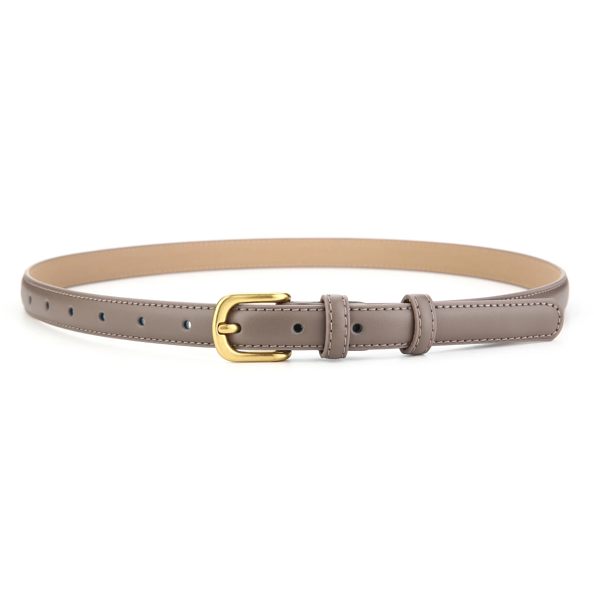 Women's Luxury Genuine Leather Belt Retro Wearing Fashion Gold Button Jeans Belt Small Design Versatile Thin Belt
Women's Luxury Genuine Leather Belt Retro Wearing Fashion Gold Button Jeans Belt Small Design Versatile Thin Belt