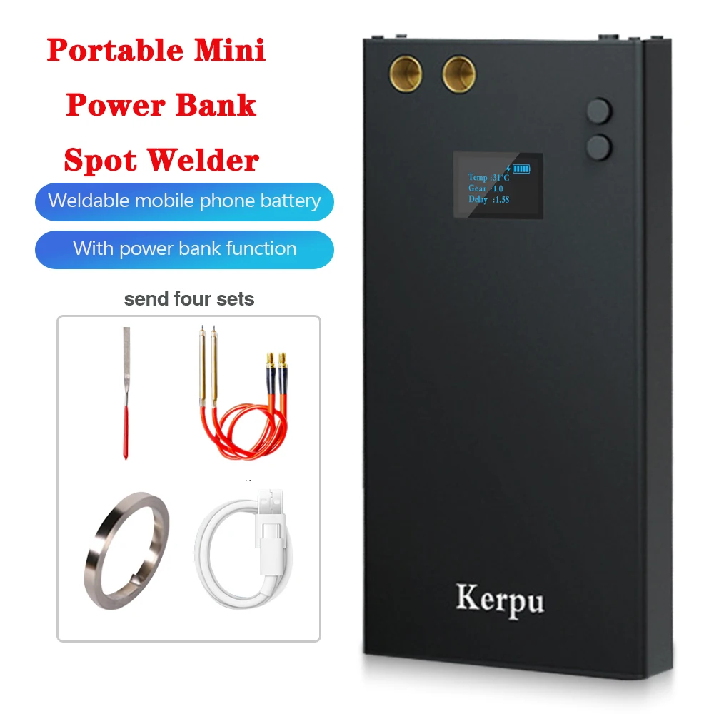 Spot Welder Portable Adjustable Mini Spot Welding Machine For 18650 Battery with Spot Welding Pen Power Bank And Welding 2 in 1
Spot Welder Portable Adjustable Mini Spot Welding Machine For 18650 Battery with Spot Welding Pen Power Bank And Welding 2 in 1