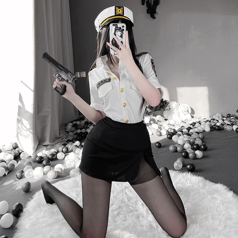 Sexy Police Woman Cosplay Costume Erotic Fantasies Button Up Shirt Skirt Set Uniform Temptation Cop Role-Playing Games Outfit
Sexy Police Woman Cosplay Costume Erotic Fantasies Button Up Shirt Skirt Set Uniform Temptation Cop Role-Playing Games Outfit