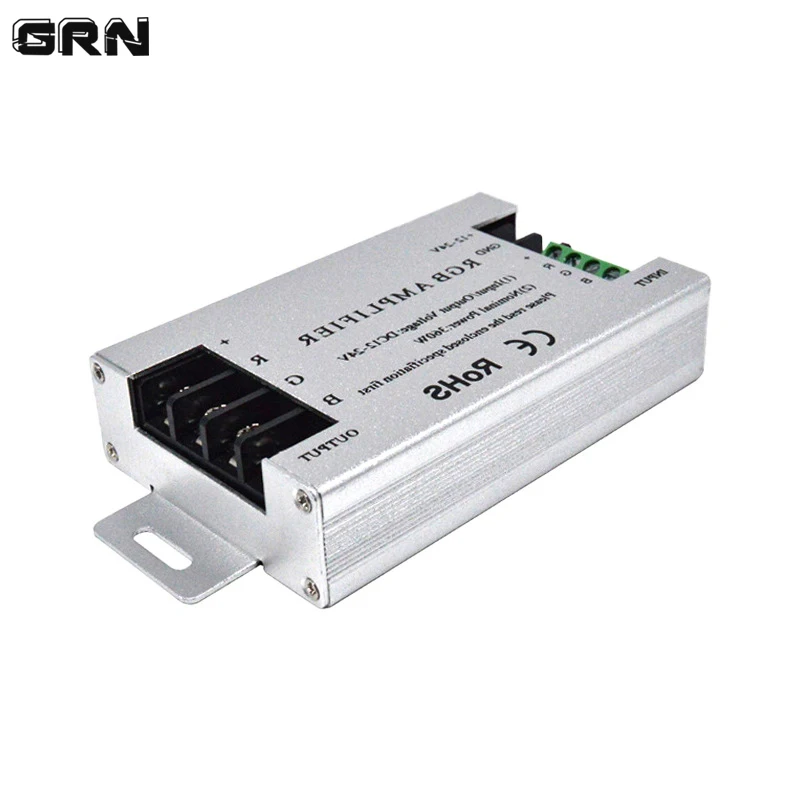 DC12-24V LED RGB Amplifier 30A 360W 3 Channel Aluminum CE Certification Signal Repeater for 5050 2835 RGB Strip Lights
DC12-24V LED RGB Amplifier 30A 360W 3 Channel Aluminum CE Certification Signal Repeater for 5050 2835 RGB Strip Lights