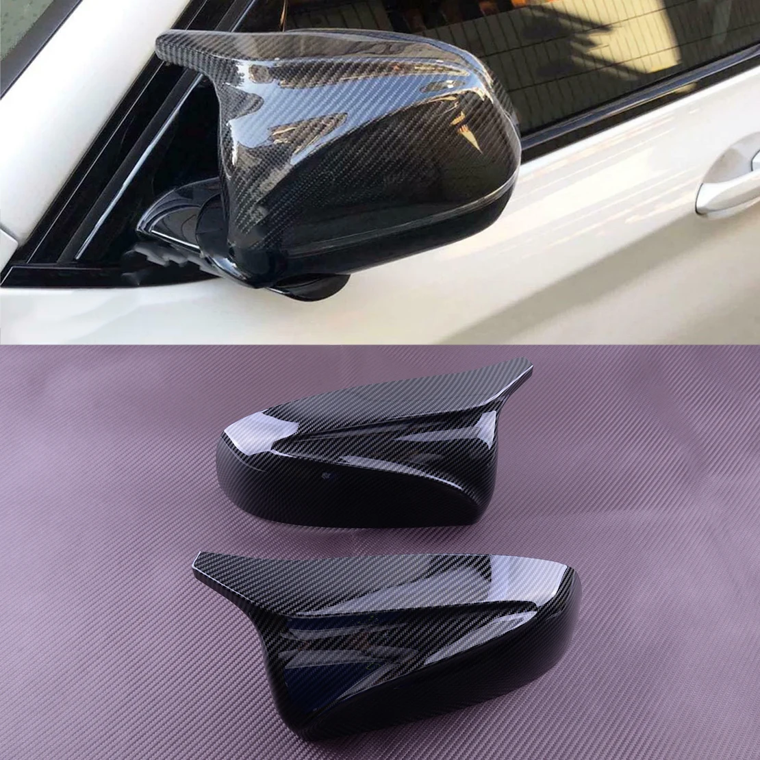 

Car Front Left Right Rear View Door Side Mirror Cover Cap 51167180725 51167180726 fit for BMW X5 E70 X6 E71 2007-2011 2012 2013