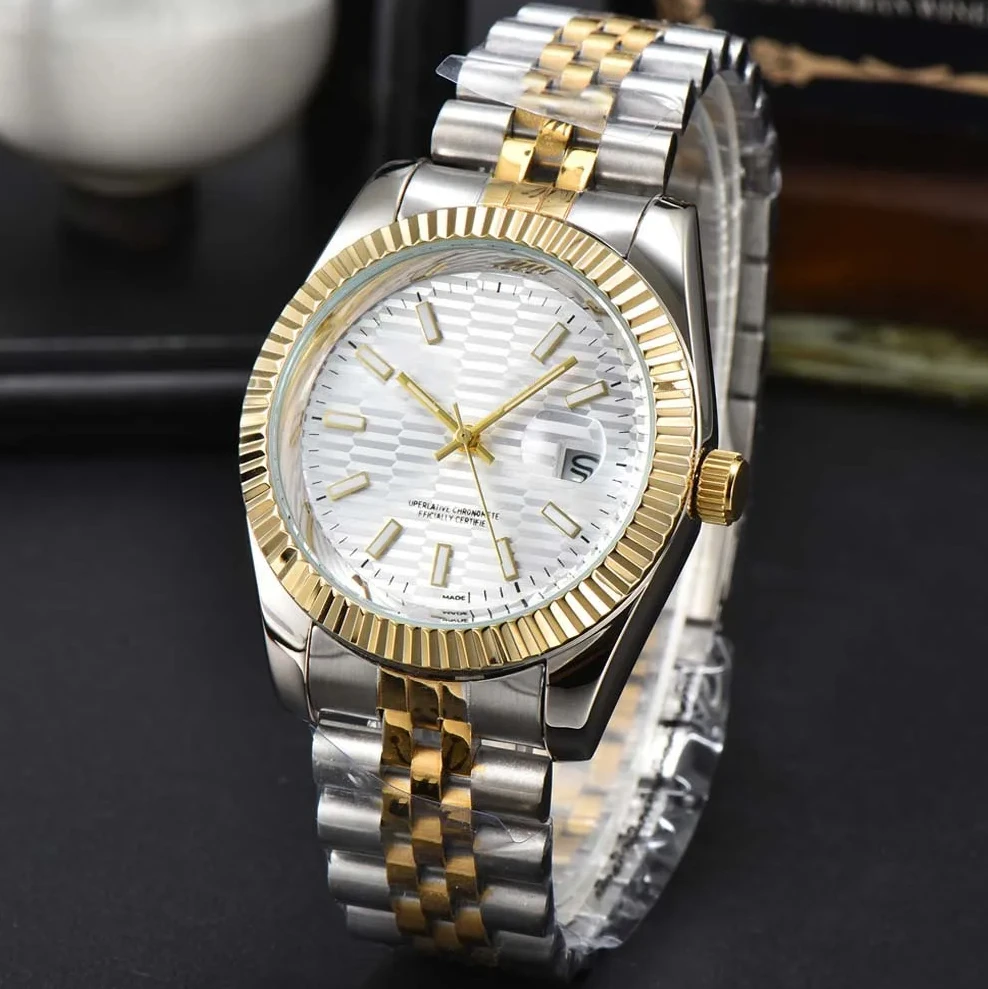 New Original Brand Watches for Mens Ladies Luxury Automatic Date Steel WristWatch Fashion Business Quartz Male Women Clocks 2024
New Original Brand Watches for Mens Ladies Luxury Automatic Date Steel WristWatch Fashion Business Quartz Male Women Clocks 2024