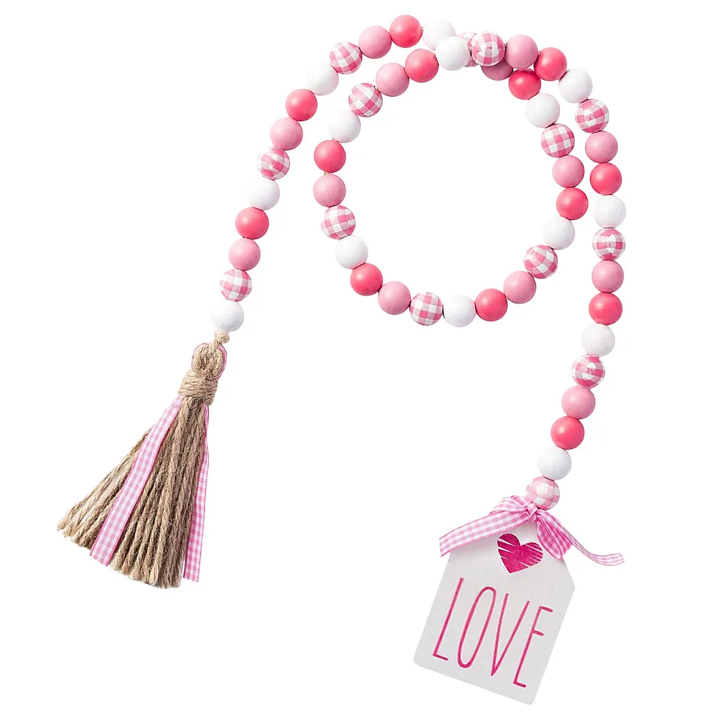 Valentines Day Wooden Beaded Tassel Garland Home Wood Beads Decor Hanging Ornament
Valentines Day Wooden Beaded Tassel Garland Home Wood Beads Decor Hanging Ornament