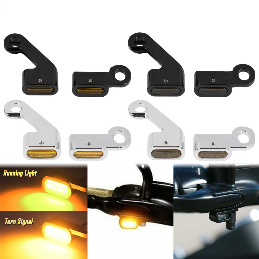 Motorcycle Mini LED Turn Signals Indicators Running Blinker Amber Light With E Mark Handle Grip Lamp For Harley Softail Touring
Motorcycle Mini LED Turn Signals Indicators Running Blinker Amber Light With E Mark Handle Grip Lamp For Harley Softail Touring