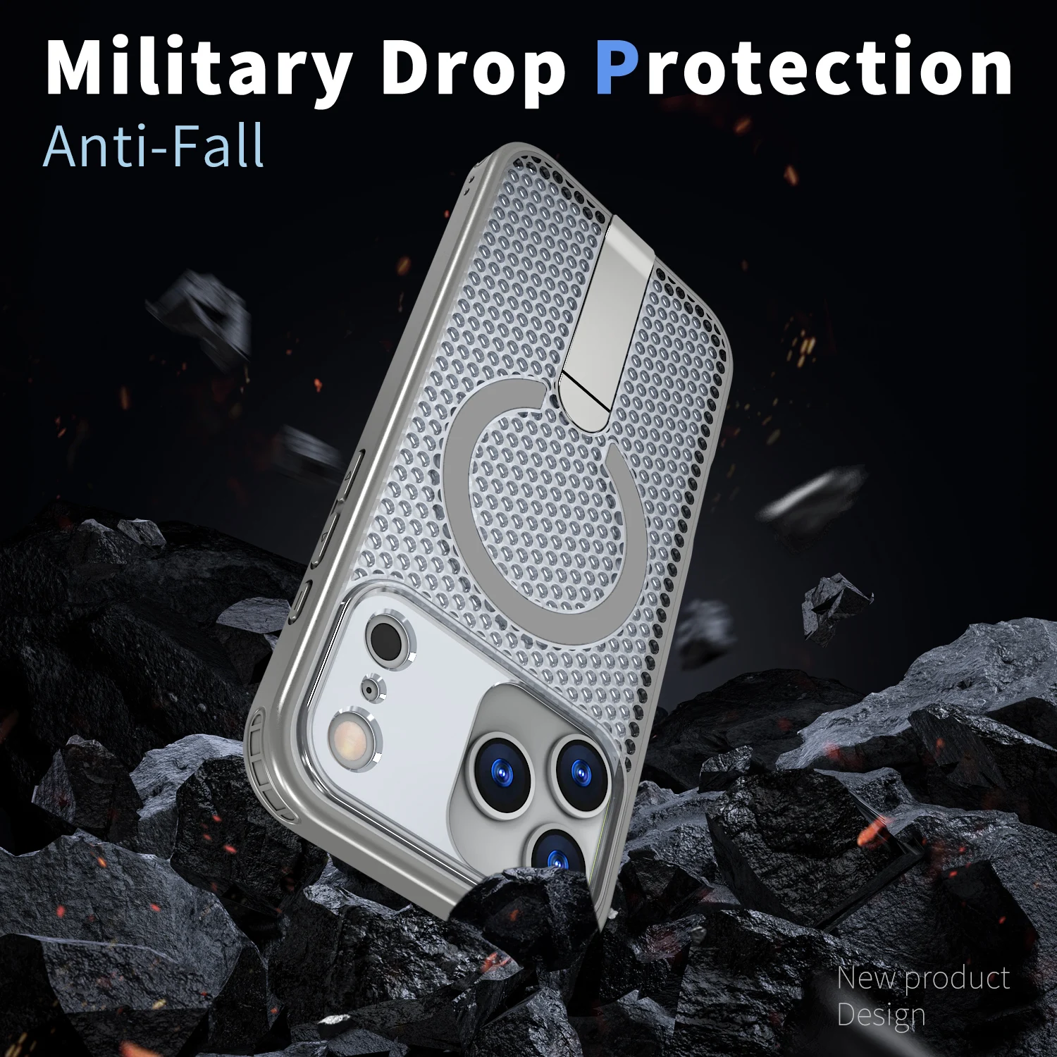 MagCool Heat Dissipation MagSafe Case for iPhone with Kickstand MagCool Heat Dissipation MagSafe Case for iPhone with Kickstand