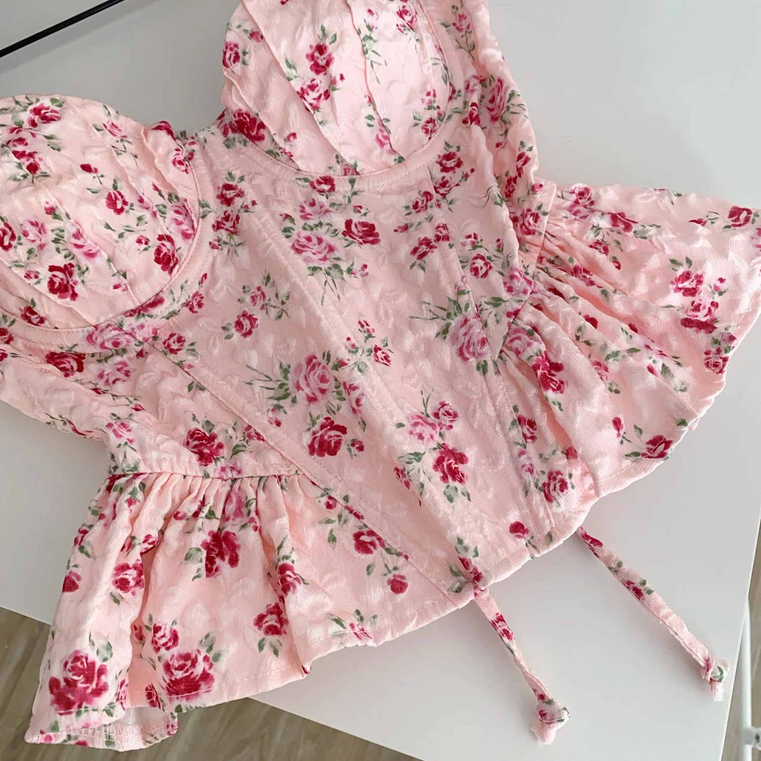 Sexy Slim Corset ruffle print Chic Korean Camis Tank Top Basic Fashion Off Shoulder Summer Women Clothing 61 S40bf5254edb7484cb5253e206808f171S