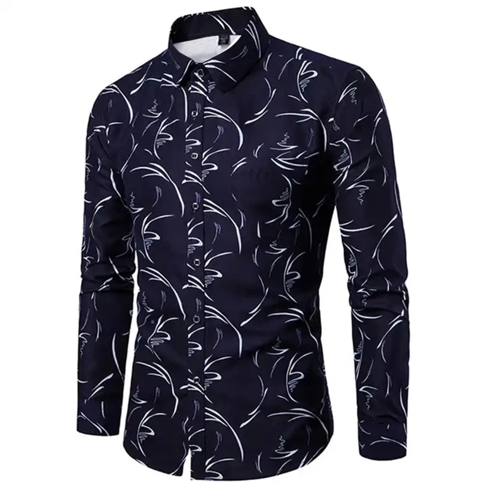 New Men Spring Autumn Button Down Print Lapel Casual Long Sleeve Shirt Blouse Business Shirt Top Formal Comfortable Male Shirt
New Men Spring Autumn Button Down Print Lapel Casual Long Sleeve Shirt Blouse Business Shirt Top Formal Comfortable Male Shirt