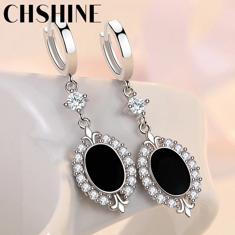 CHSHINE 925 Sterling Silver Retro AAA Zircon Earrings for Women's Fashion Wedding Gift Jewelry
CHSHINE 925 Sterling Silver Retro AAA Zircon Earrings for Women's Fashion Wedding Gift Jewelry