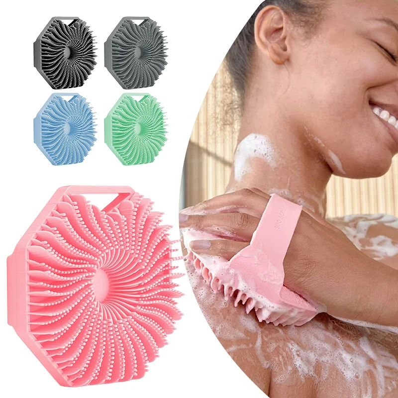 Polygonal Silicone Body Scrubber Bath Brush With Ergonomic Handle Portable Shower Massage Cleaning Brush All Age Shower Tool
Polygonal Silicone Body Scrubber Bath Brush With Ergonomic Handle Portable Shower Massage Cleaning Brush All Age Shower Tool