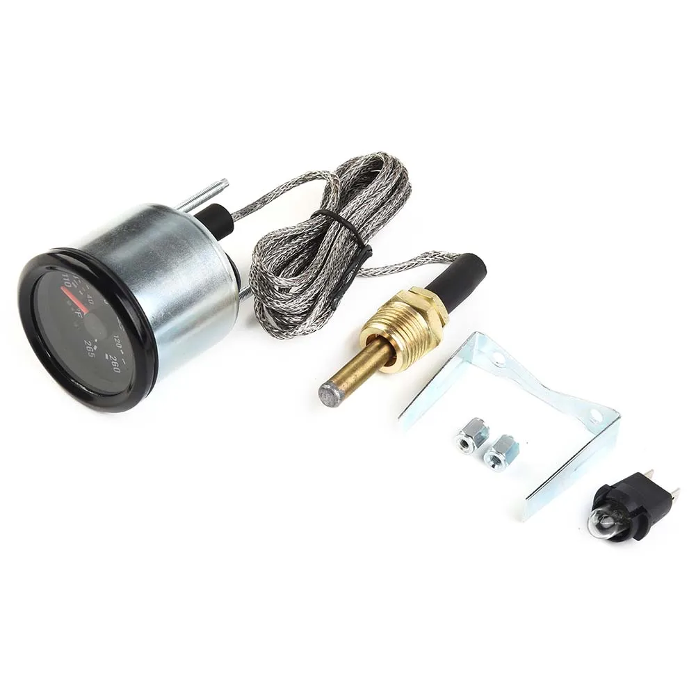 With Sensor Water Temperature Gauge 130℃/265℉ 2 Inch ABS+Metal Pointer Mechanical Temperature Sensor High Quality
With Sensor Water Temperature Gauge 130℃/265℉ 2 Inch ABS+Metal Pointer Mechanical Temperature Sensor High Quality