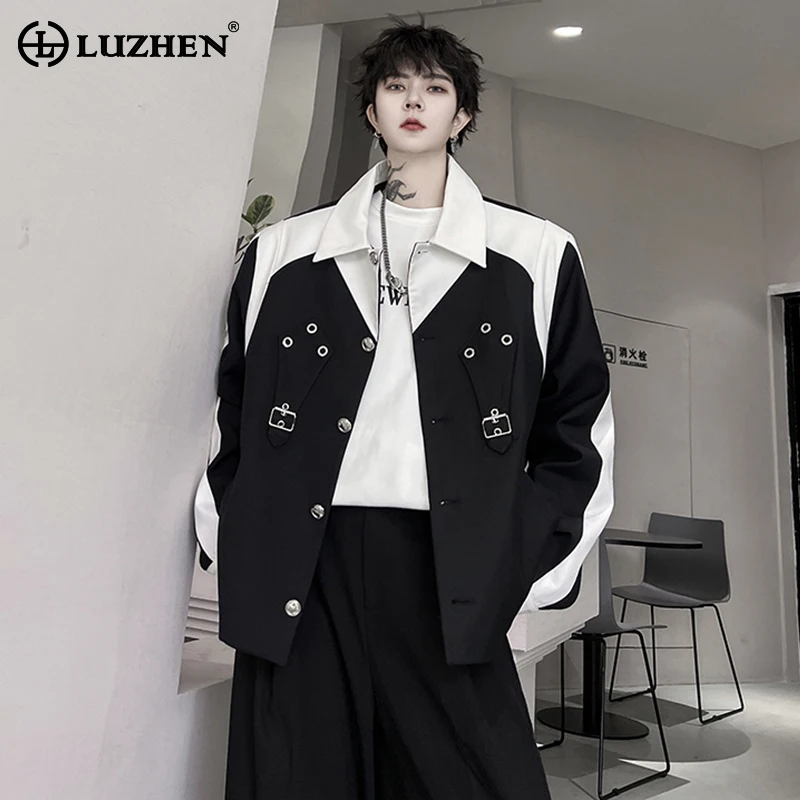 LUZHEN 2024 Spring Original Rivet Metal Splicing Design Jackets Trendy Elegant Temperament Color Contrast New Men's Coats LZ1703
LUZHEN 2024 Spring Original Rivet Metal Splicing Design Jackets Trendy Elegant Temperament Color Contrast New Men's Coats LZ1703
