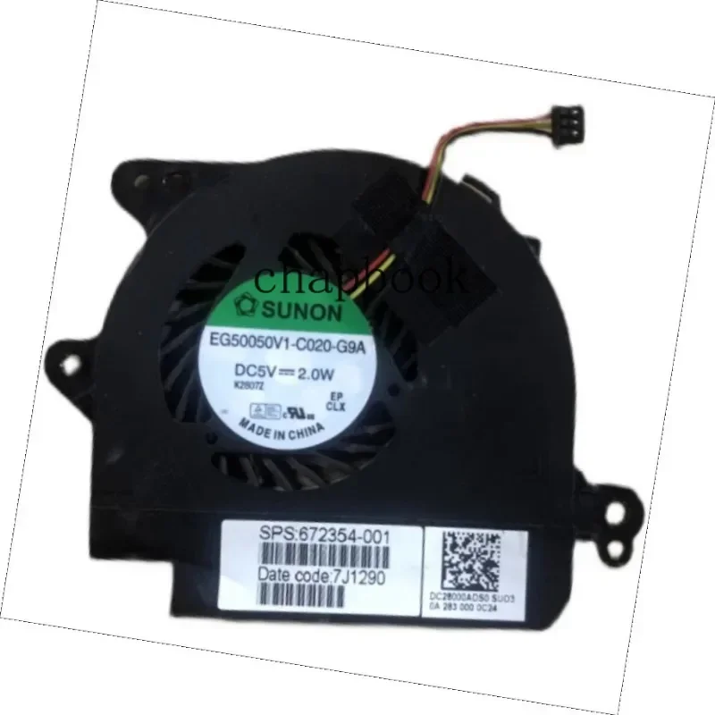 

Original Fan for HP Folio 13-1000, 13-1015tu, 672354-001, EG50050V1-C020-G9A