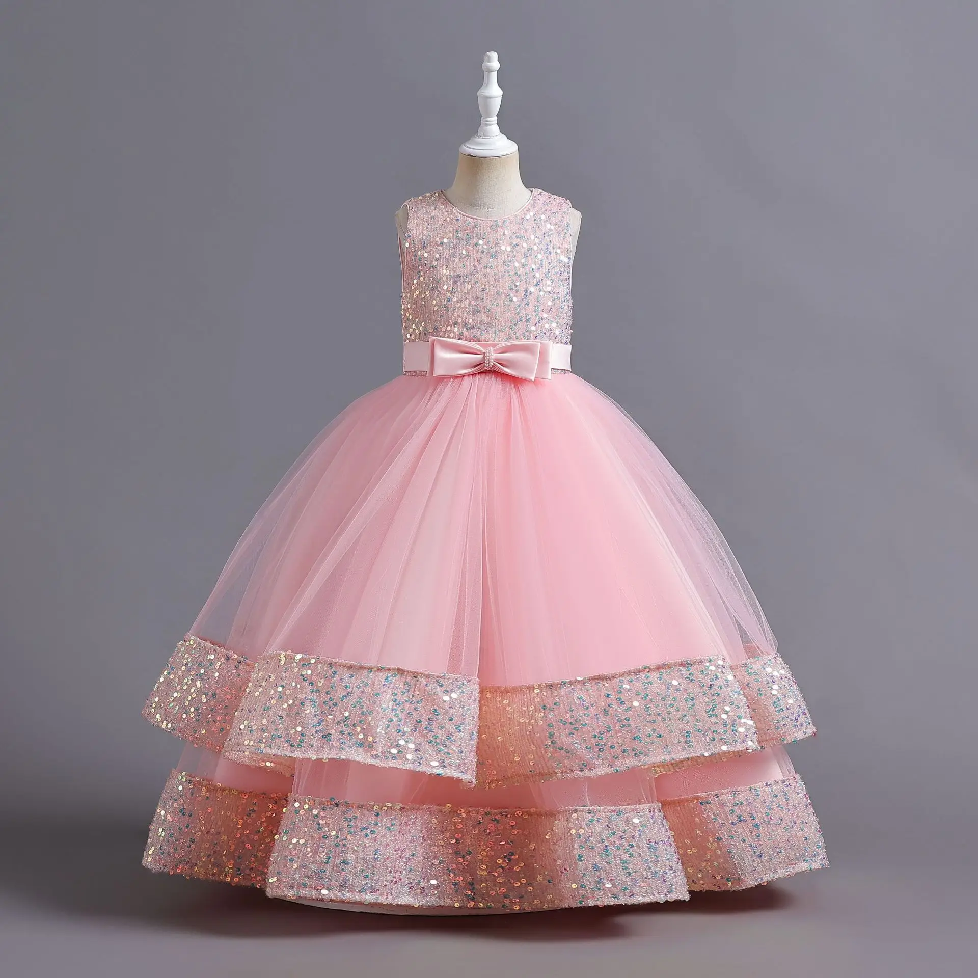 Children's Dress Sequin Children's Dress Bow Princess Dress Flower Girl High end Piano Performance Dress Flower Girl
Children's Dress Sequin Children's Dress Bow Princess Dress Flower Girl High end Piano Performance Dress Flower Girl