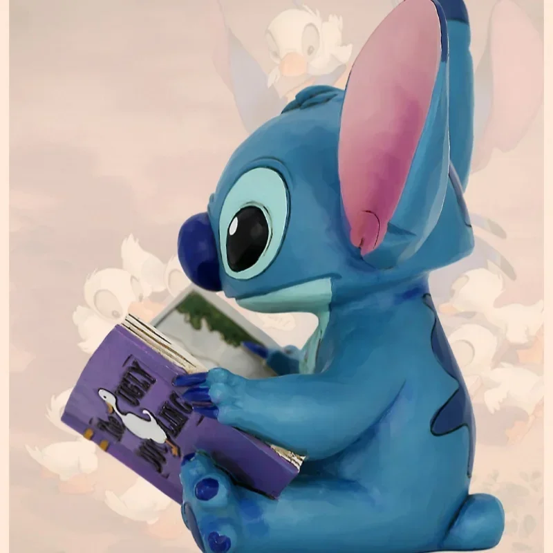 

14cm Disney Stitch Star Baby Surrounding Stitch Story Book Handmade Stitch Creative Desktop Decoration Creative Gift