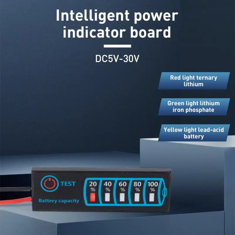 LED Power Display Panel DC5-30V12V24V Power Indicator Lithium Lead Acid Battery General Power Display
LED Power Display Panel DC5-30V12V24V Power Indicator Lithium Lead Acid Battery General Power Display