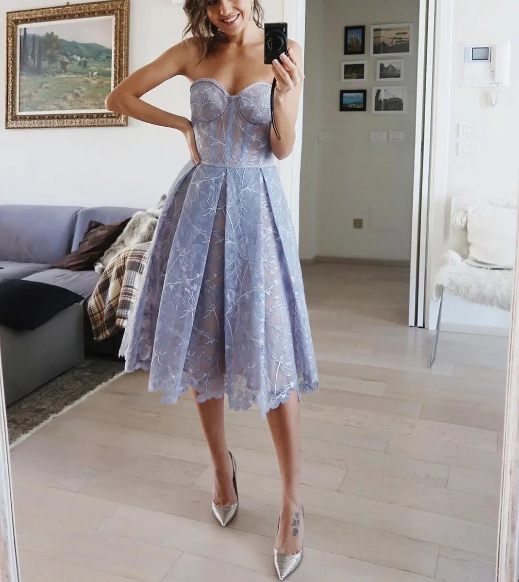 2024 New Summer Women Lace Party Dress Off Shoulder White Blue Strapless Floral Evenning Dresses
2024 New Summer Women Lace Party Dress Off Shoulder White Blue Strapless Floral Evenning Dresses