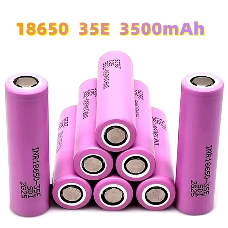 

100% New Original For 18650 3500mAh 20A discharge INR18650 35E 3500mAh 18650 battery Li-ion 3.7v rechargable Battery