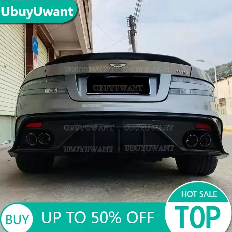 

UBUYUWANT Car Spoiler For Aston Martin DB9 Carbon Fiber Rear Spoiler Wing Trunk Lip Boot Cover Car Styling