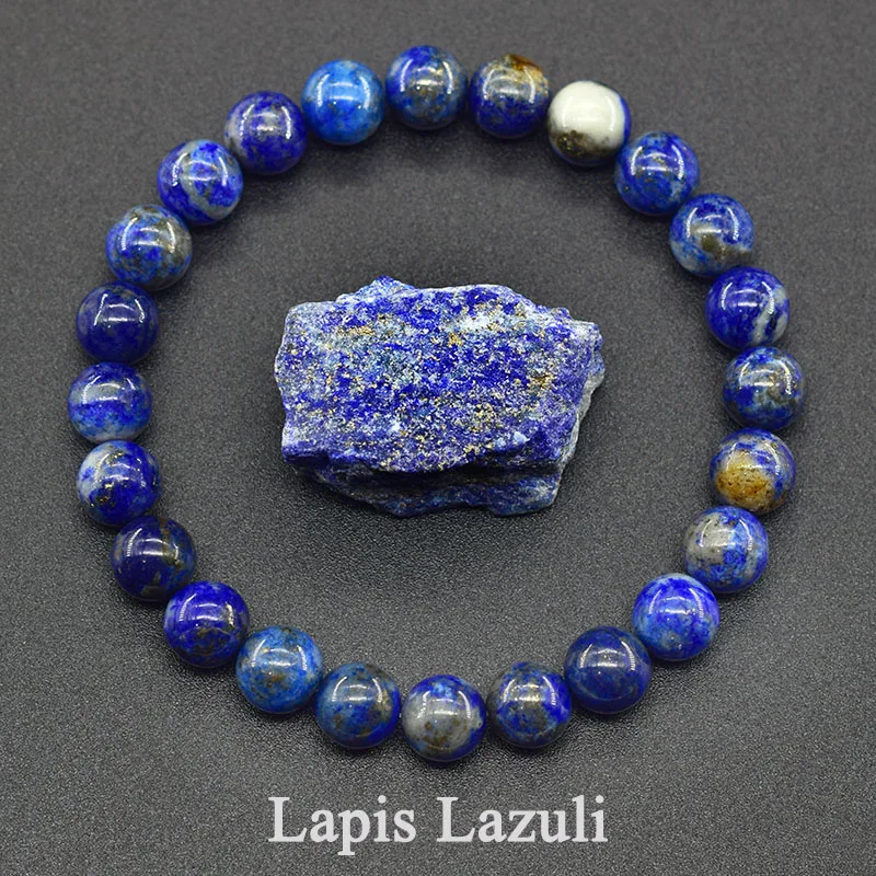Natural Stone Bead Bracelets Lapis Lazuli