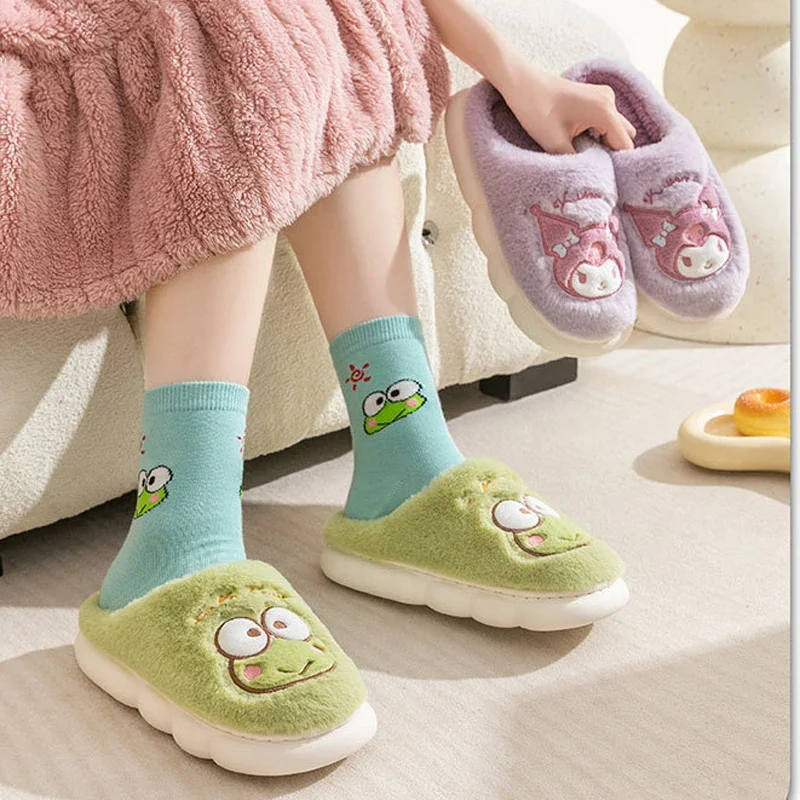 Sanrio My Melody Kuromi Cotton Slippers Children and Adult Winter New Cute Cinnamoroll Keroppi Parent-child Models Warm Shoes
Sanrio My Melody Kuromi Cotton Slippers Children and Adult Winter New Cute Cinnamoroll Keroppi Parent-child Models Warm Shoes