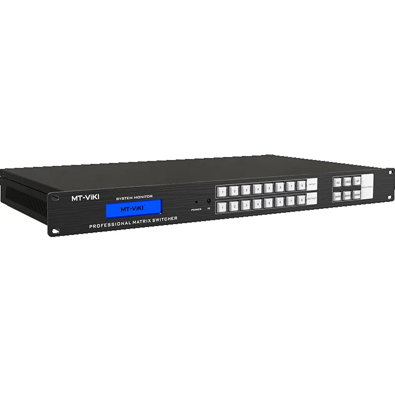4K Matrix Switch HDMI 8x8 + 8 Cables, MT-ViKI 2U HDMI ADI 8 in 8 Out Matrix Switcher
4K Matrix Switch HDMI 8x8 + 8 Cables, MT-ViKI 2U HDMI ADI 8 in 8 Out Matrix Switcher