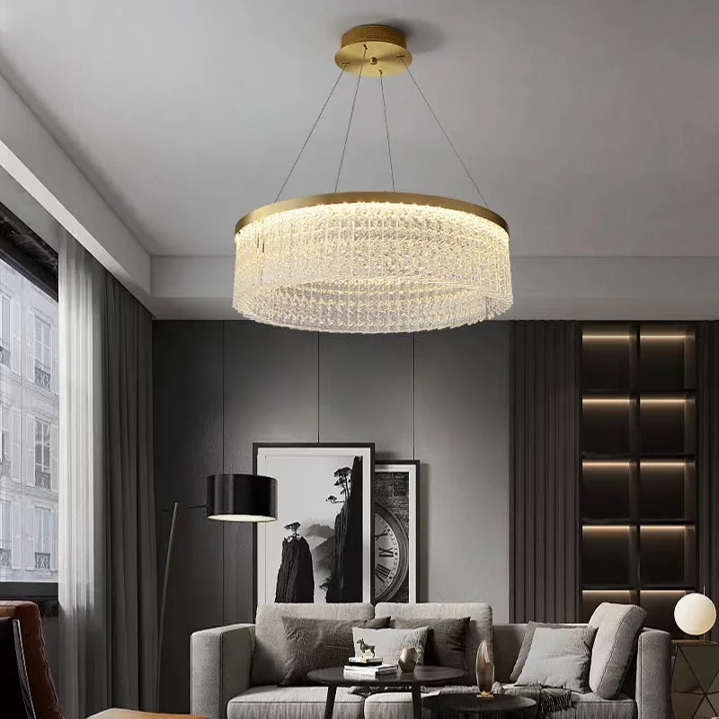 Modern Golden Crystal Pendant Lamp Indoor Copper Decor Round Chandelier Luxury Hanging Light For Parlor Dining Bedroom Kitchen
Modern Golden Crystal Pendant Lamp Indoor Copper Decor Round Chandelier Luxury Hanging Light For Parlor Dining Bedroom Kitchen