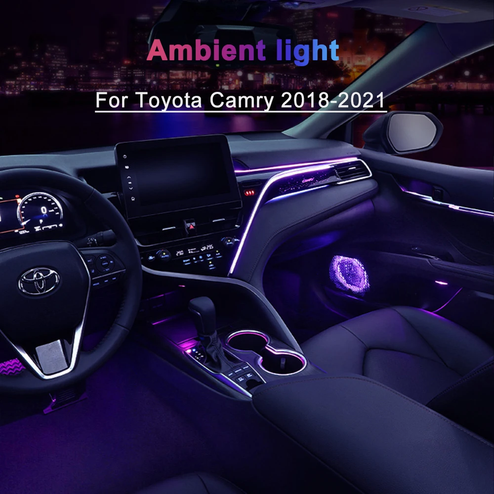 Автомобильный окружающий свет для Toyota Camry 2018-2021, внутренняя дверная ручка, декоративсветильник свет, атмосферная лампа
Автомобильный окружающий свет для Toyota Camry 2018-2021, внутренняя дверная ручка, декоративсветильник свет, атмосферная лампа