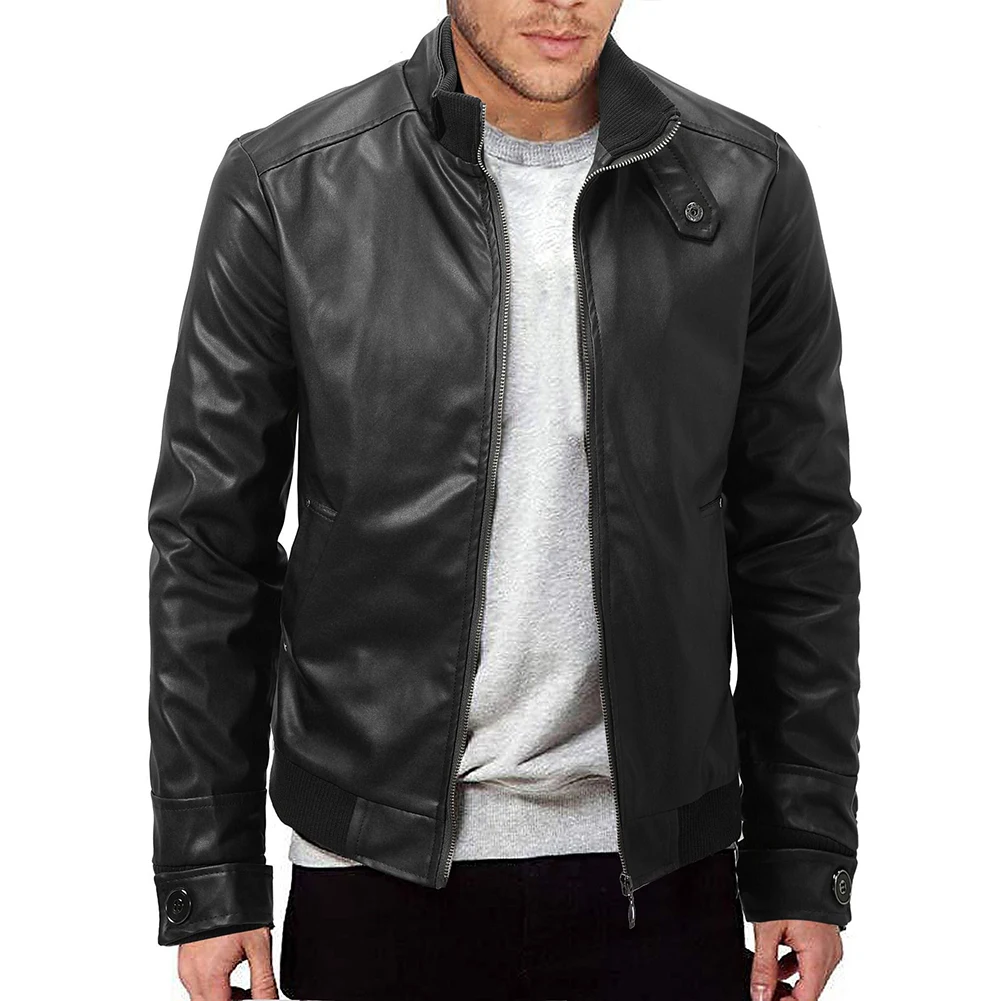 Fashion Men Vintage Retro PU Leather Jackets Motorcycle Biker Slim Fit Jacket Coats Autumn Stand Collar Outwear Men Tops
Fashion Men Vintage Retro PU Leather Jackets Motorcycle Biker Slim Fit Jacket Coats Autumn Stand Collar Outwear Men Tops