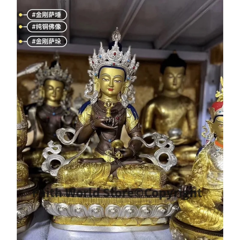 High quality Buddhism Tibet temple gilding Guru Vajrasattva mahasattva Buddha copper statue HOME family effective protection
High quality Buddhism Tibet temple gilding Guru Vajrasattva mahasattva Buddha copper statue HOME family effective protection