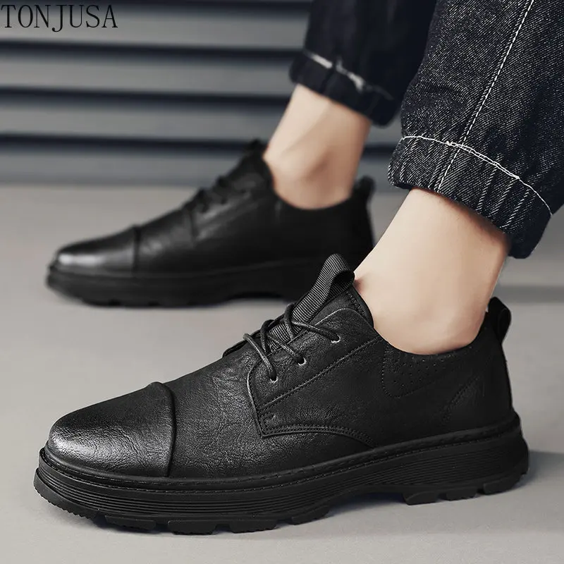 Men Leather Shoes fashion Thick Sole Men Shoes Single Shoes Solid Color Men Shoes Casual Sneakers Men Sneakers Fashion men shoes 
Men Leather Shoes fashion Thick Sole Men Shoes Single Shoes Solid Color Men Shoes Casual Sneakers Men Sneakers Fashion men shoes