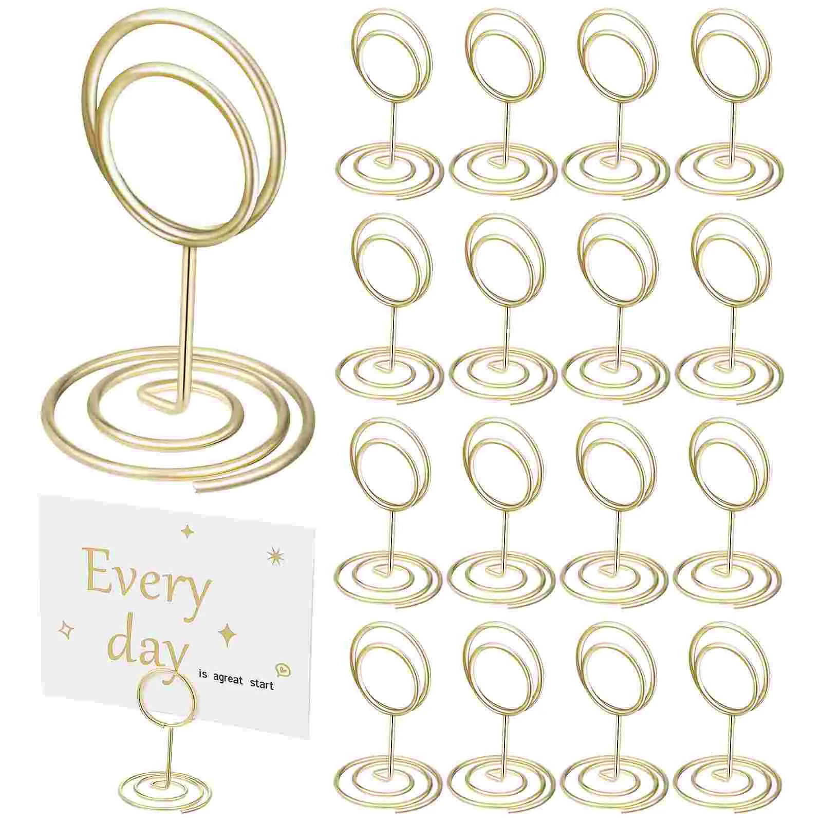 20 Pcs Photo Holders Table Number Stands Place Paper Menu Clips for Weddings Parties
20 Pcs Photo Holders Table Number Stands Place Paper Menu Clips for Weddings Parties