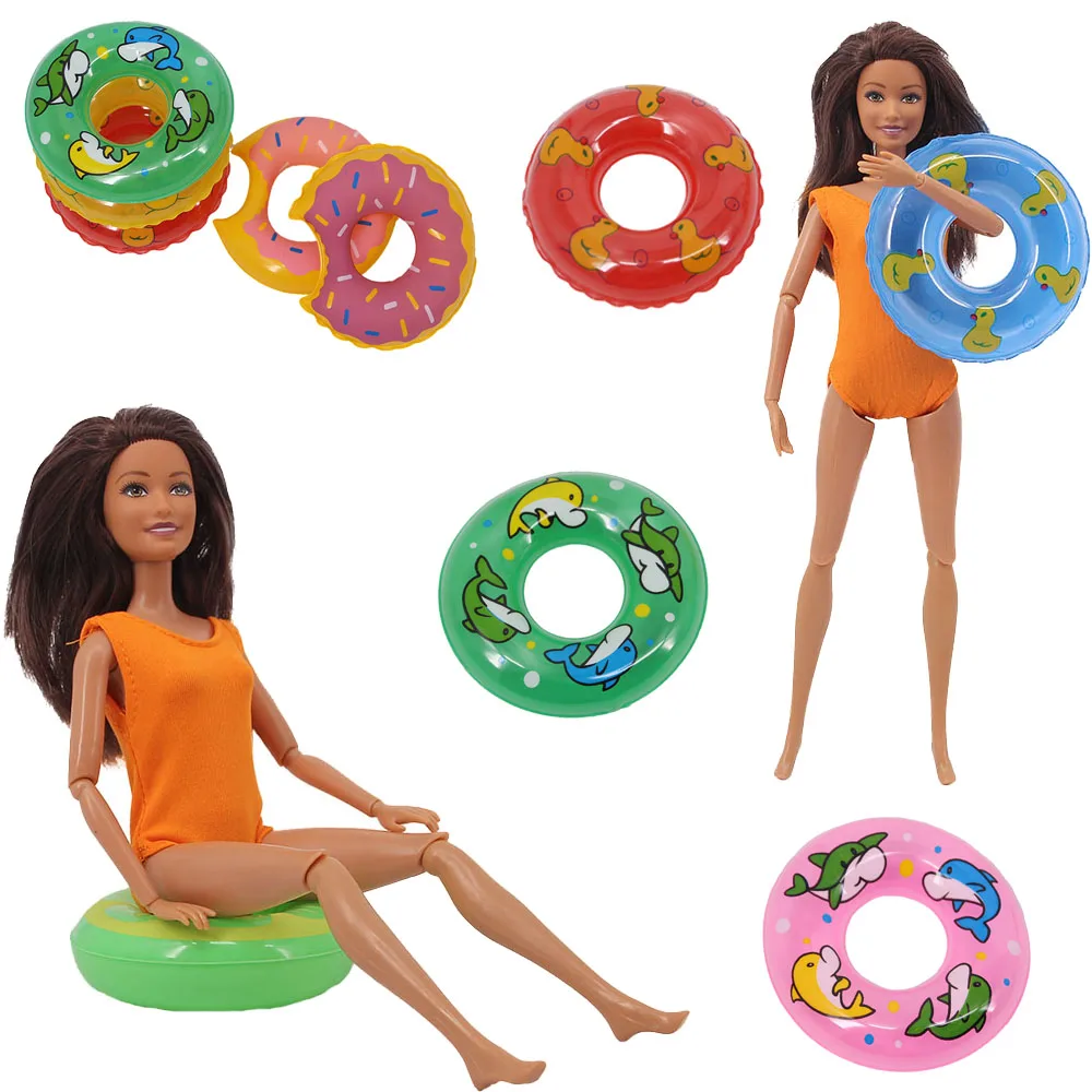5pcs Cute Doll Swimwear Lifebuoy Swimming Rings Swimsuits for Bikini Chair Beach Bathing Clothes for Barbie Doll Accessories Toy
5pcs Cute Doll Swimwear Lifebuoy Swimming Rings Swimsuits for Bikini Chair Beach Bathing Clothes for Barbie Doll Accessories Toy