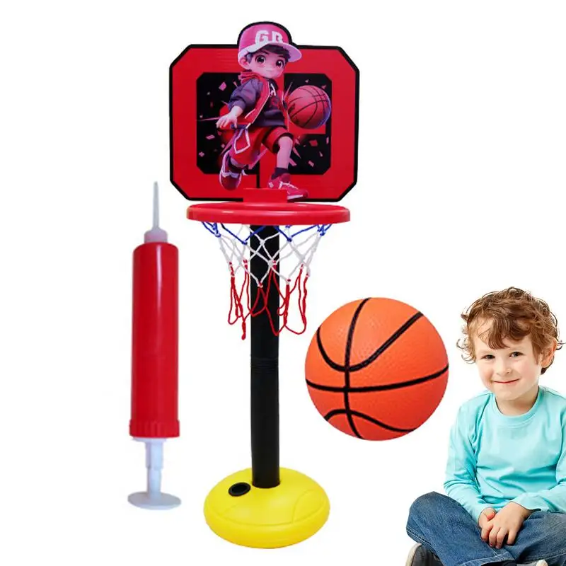 

Basketball Hoop For Kids Basketball Stand For Kids Adjustable Height 19.6-44inch Parent-child Children Basketball Hoop Toy Stand