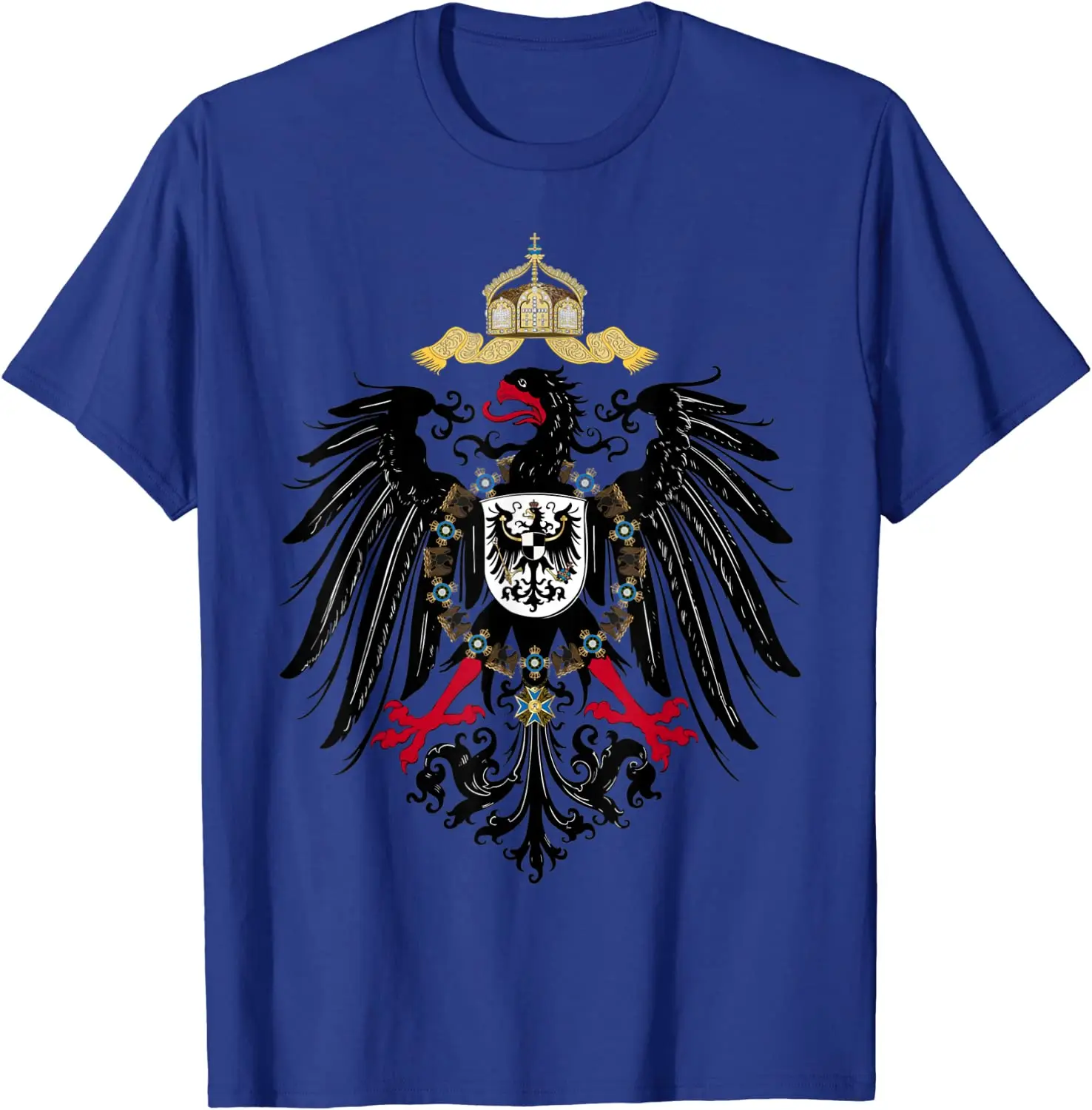 

German Imperial Eagle - Deutsches Kaiserreich Men T-Shirt Short Sleeve Casual 100% Cotton O-Neck Shirt