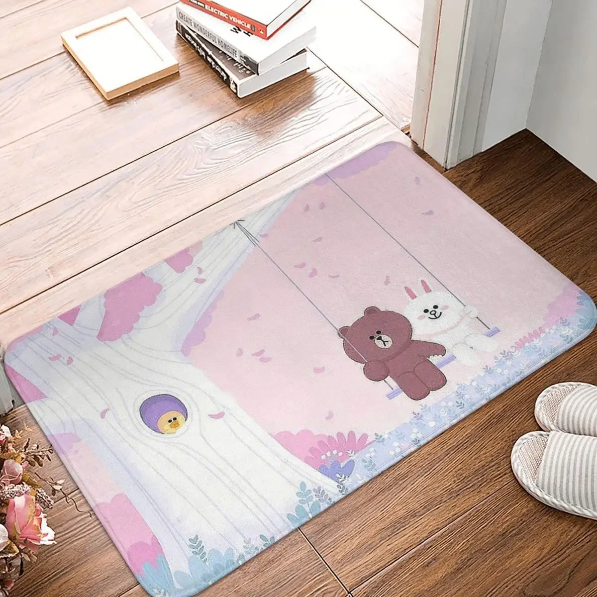 Non-slip Rug Doormat Living Room Mat Cute Brown And Cony Swing Floor Carpet Bedroom Decorative
Non-slip Rug Doormat Living Room Mat Cute Brown And Cony Swing Floor Carpet Bedroom Decorative