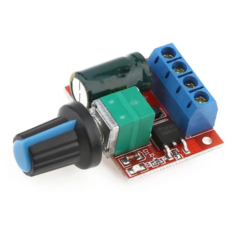 5A PWM 12V DC Motor Speed Controller Module 4.5-35V Low Voltage Adjustable Drive Speed Switch Controls Instrument Tool Parts
5A PWM 12V DC Motor Speed Controller Module 4.5-35V Low Voltage Adjustable Drive Speed Switch Controls Instrument Tool Parts