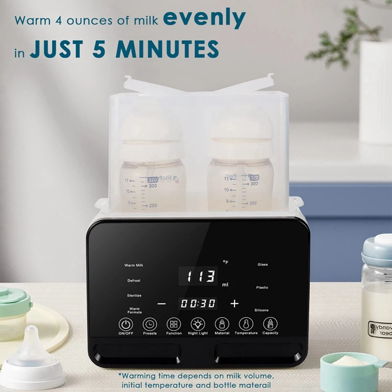 1 Piece Bottle Warmer Multifunction Double Bottle Warmer For Breastmilk/Formula For All Bottles With Temperature Control EU Plug
1 Piece Bottle Warmer Multifunction Double Bottle Warmer For Breastmilk/Formula For All Bottles With Temperature Control EU Plug