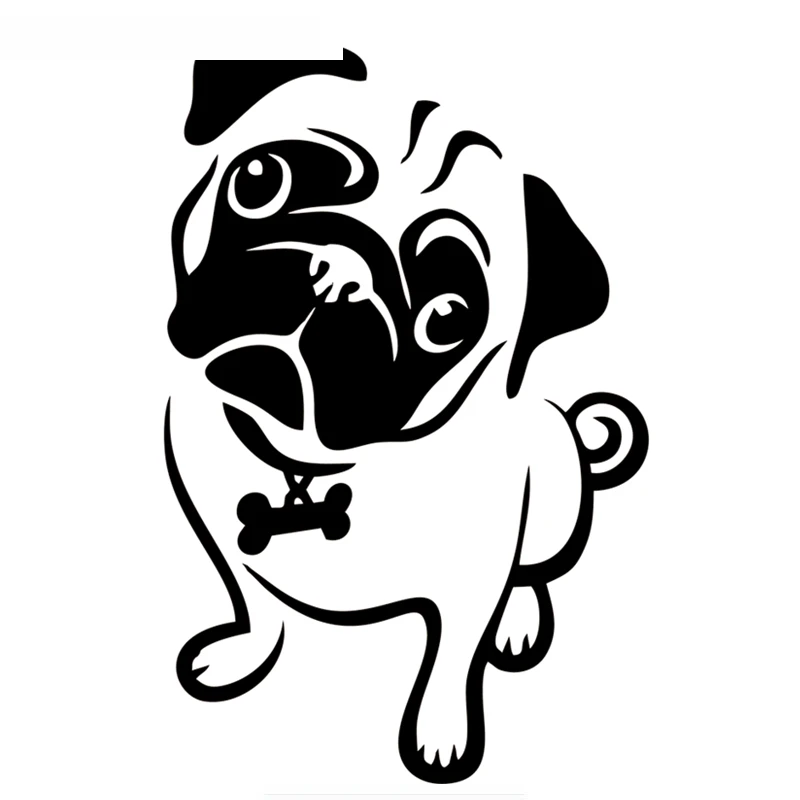 Animal Pug Dog Car Sticker Waterproof Creative Auto Windscreen Vinyl Decals Automobile Accessories for All Cars,20cm*13cm
Animal Pug Dog Car Sticker Waterproof Creative Auto Windscreen Vinyl Decals Automobile Accessories for All Cars,20cm*13cm