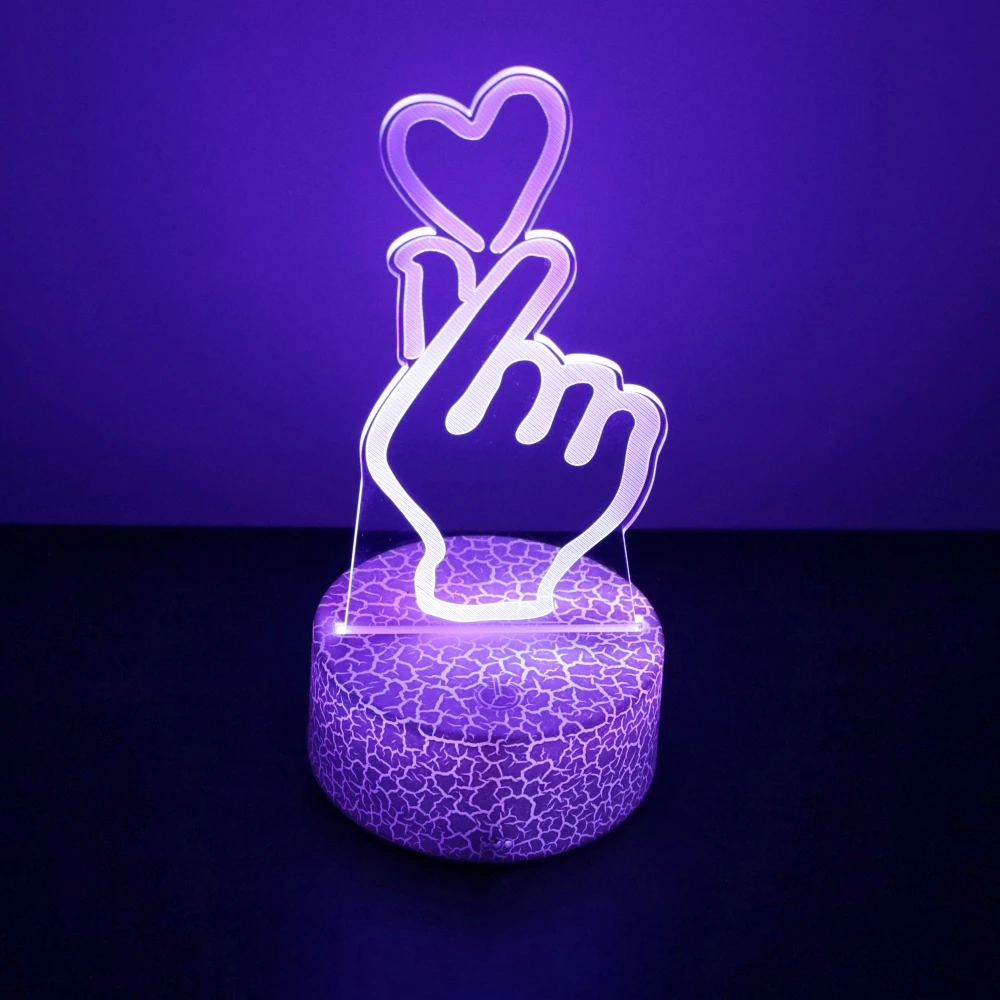 3D Lamp illusion LED Night Light Gift for Creative Girlfriend 16 Colors Changing Bedroom Desk Lamps romantic Night Love Gifts 3D Lamp illusion LED Night Light Gift for Creative Girlfriend 16 Colors Changing Bedroom Desk Lamps romantic Night Love Gifts