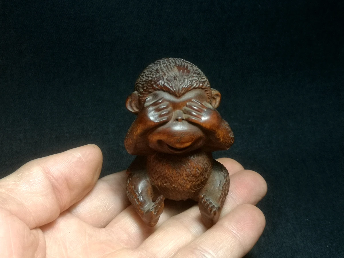 1919 Antique art Size 2.5 Inch Old Chinese Boxwood Wood Hand carved Lovely Monkey Figure Statue Table Deco Gift Collectable
1919 Antique art Size 2.5 Inch Old Chinese Boxwood Wood Hand carved Lovely Monkey Figure Statue Table Deco Gift Collectable