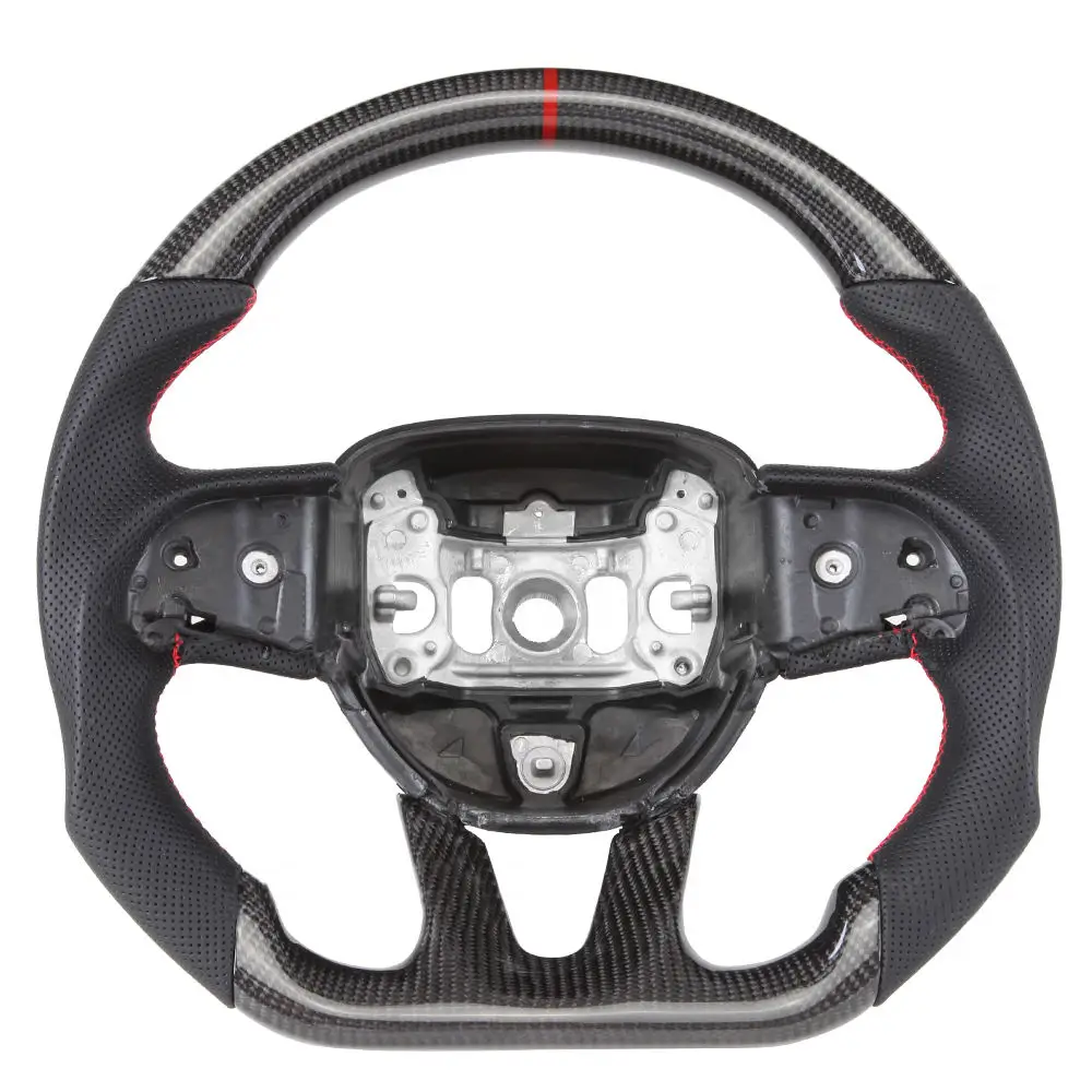Рулевое колесо из углеродного волокна Nappa Preforated Leather с красной строчкой ForDodge Challenger/зарядное устройство SRT HELLCAT 2015-2020
Рулевое колесо из углеродного волокна Nappa Preforated Leather с красной строчкой ForDodge Challenger/зарядное устройство SRT HELLCAT 2015-2020
