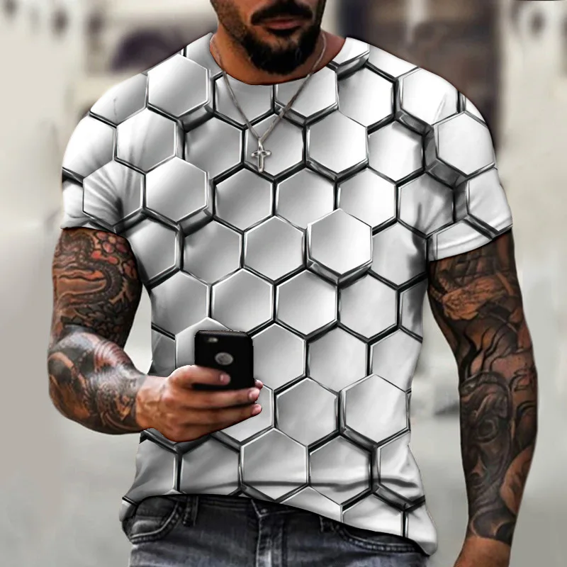 Oversized Top Man Clothing 3D Print T Shirt For Men Fashion Hip Hop O-neck Short Sleeve Tee Abstract Harajuku Men's T-shirts
Oversized Top Man Clothing 3D Print T Shirt For Men Fashion Hip Hop O-neck Short Sleeve Tee Abstract Harajuku Men's T-shirts