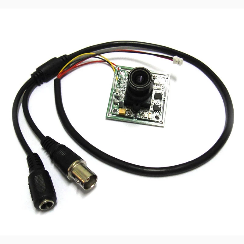 

420TVL 600TVL 700TVL CCD IR Color CCTV Camera Board PCB mainboard analog Module with lens cable