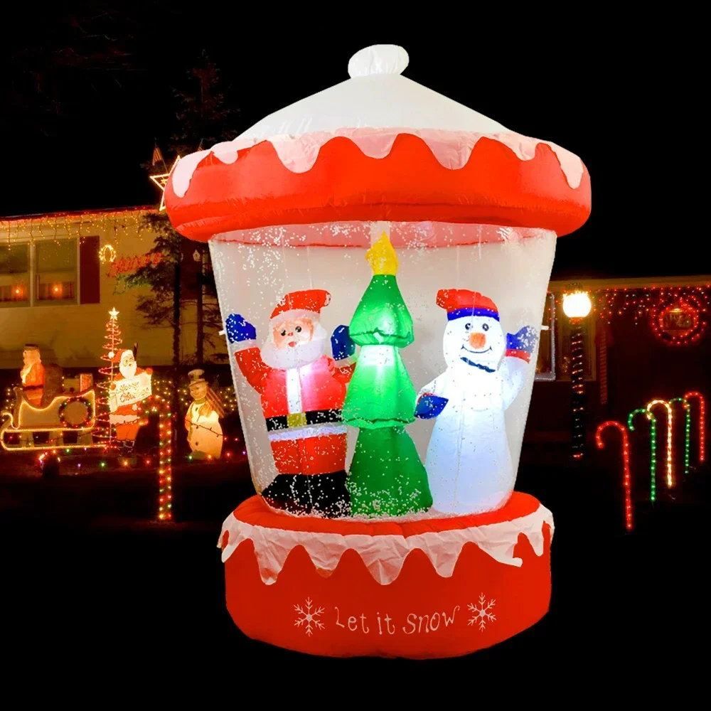 Christmas Decoration Inflatable Snow Globe with Santa Snowman Xmas Tree LED Lighted Blow Up Outdoor Garden Holiday Party Decor
Christmas Decoration Inflatable Snow Globe with Santa Snowman Xmas Tree LED Lighted Blow Up Outdoor Garden Holiday Party Decor