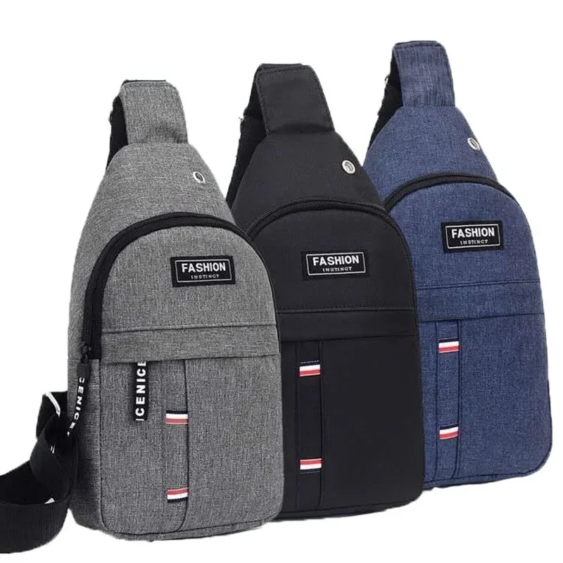 

Men's Chest Bags Casual Waist Bags Small Short Trip Travel Carry Bags Men's Waterproof Shoulder Crossbody Bags Nylon Handbags