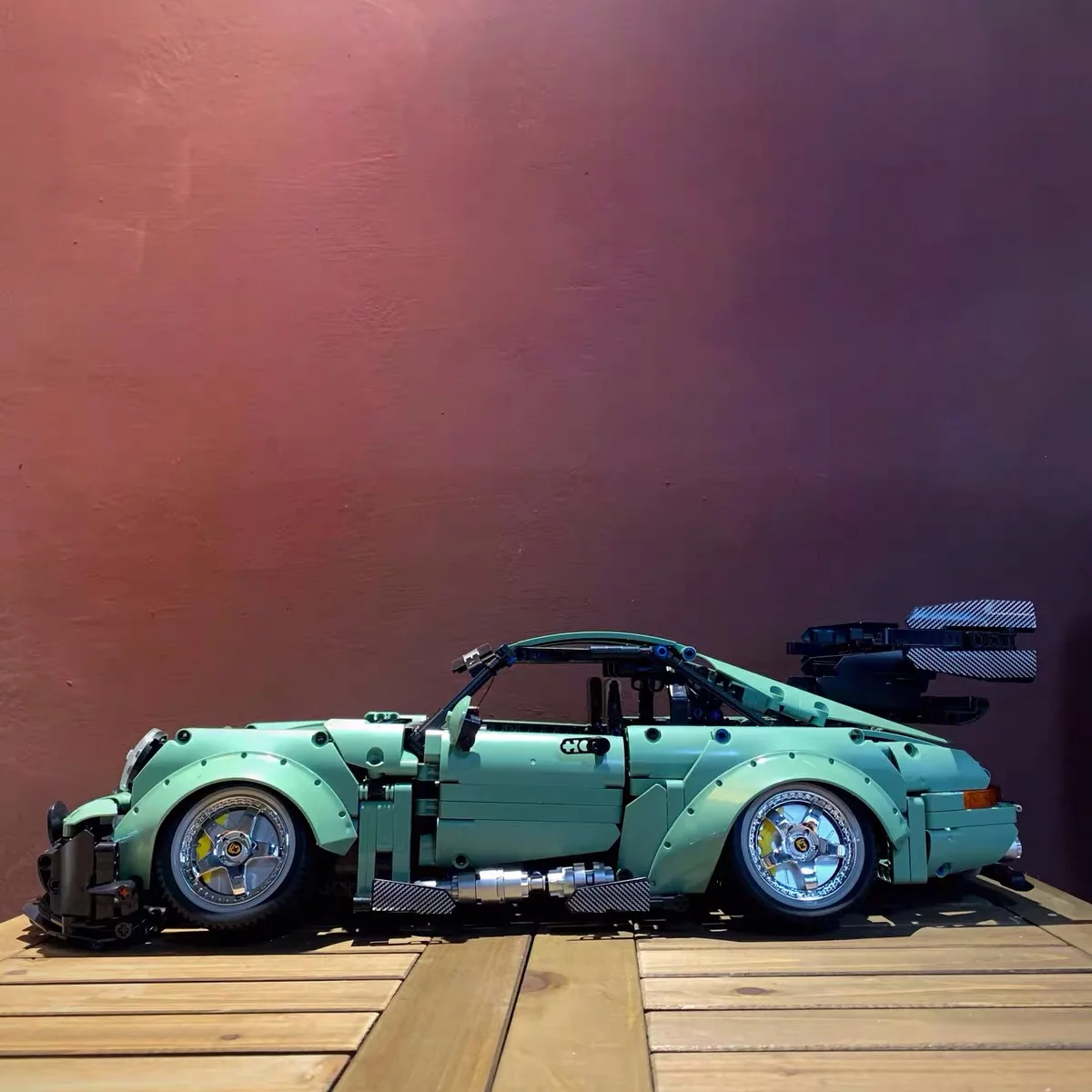 City Green Supercar 964 RWB 1:10 Model Low-Profile Wide-body Racing Car Technology Mechanical Car Building Blocks Toys Boys Gift City Green Supercar 964 RWB 1:10 Model Low-Profile Wide-body Racing Car Technology Mechanical Car Building Blocks Toys Boys Gift